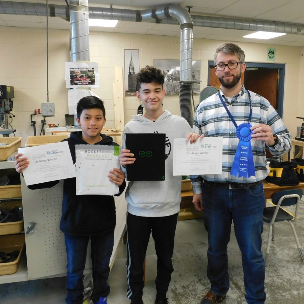 JFK 7th Graders win PLTW Mass STEM Hub Challenge