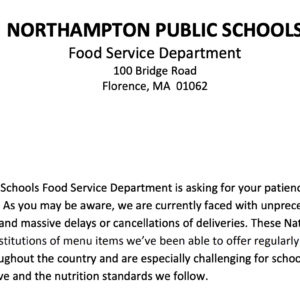 Food Services Update
