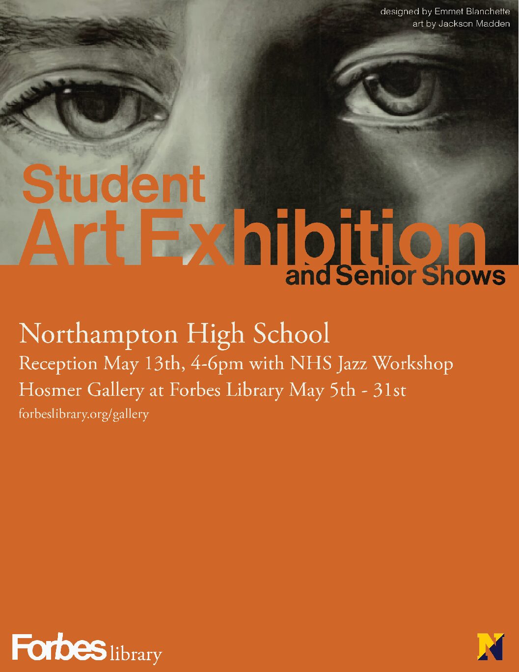 NHS Art Show is up at Forbes Library