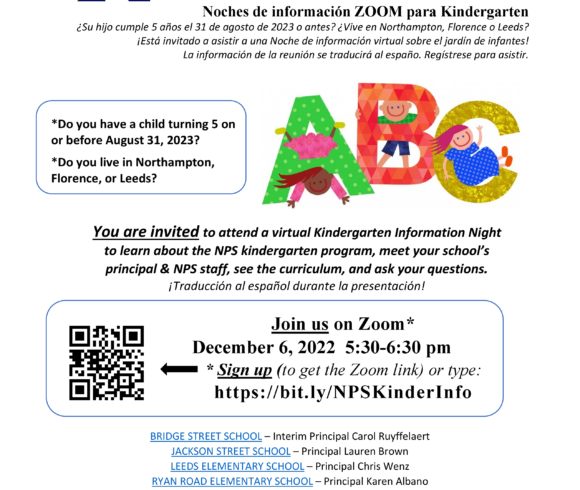 Kindergarten Information Meeting & Other Early Childhood Events